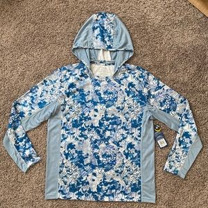 Huk Icon X Tide Change Hoodie H1200390 Mens Size Medium Shirt Top NWT Fishing